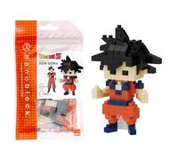 Bandai - Nanoblock Goku, Kit de Micro Bloques de construcción, maqueta en Miniatura de Dragon Ball Z para coleccionistas - NBDB001