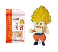Bandai - Nanoblock Goku Super Saiyan, maqueta 3D Detallada, Micro Bloques, optimo para Fans de Dragon Ball - NBDB007
