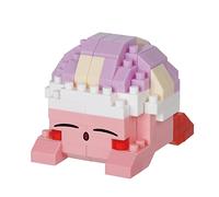 Bandai - Nanoblock Kirby Sleep, Kit de Mini Bloques de construcción, maqueta 3D de Kirby durmiendo, optimo para Regalo - NBCC161