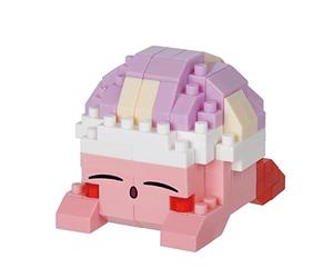 Bandai - Nanoblock Kirby Sleep, Kit de Mini Bloques de construcción, maqueta 3D de Kirby durmiendo, optimo para Regalo - NBCC161