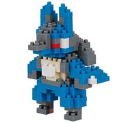 Bandai - Nanoblock - Lucario - Pokémon - NBPM068 - Multicolor, Construye al icónico Lucario con Este Set Coleccionable de microbloques, Óptimo para Fans de Pokémon y Amantes del modelismo