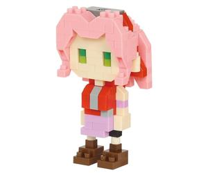 Bandai Nanoblock Naruto Shippuden - Figura Sakura Haruno - Figura de ladrillo de 160 Piezas - Juego de construcción, Montaje maqueta - Kit de construcción de Juguete Infantil de 12 años y +