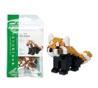 Bandai - Nanoblock Red Panda, Kit de Mini Bloques de construcción, Detalle Realista y Educativo, optimo para Fans de los Animales - NBC194