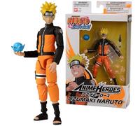 BANDAI - Naruto Anime Heroes Figura de Acción Naruto Uzumaki 17cm - 36901 Multicolor - Figuras articuladas - ¡Hazte con Las Figuras Anime Heroes de Naruto!.