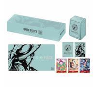 Pack tapete y caja de mazo one piece card game 1st anniversary