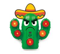 BANDAI Pedro Pincho Cactus Electrónico de Boxeo con Luces y Sonidos, Juego de Reflejos Infantil con 5 Dianas Luminosas, 3 Modos de Juego, Marcador Digital y 2 Vendas de Boxeo Incluidas CO08580