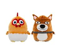 BANDAI Peluche Reversible 2 en 1 La Granja de Zenón, Bartolito y Beto 25 cm, Peluche Suave Multicolor, Modelo PK34211