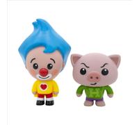Bandai plim plim ? pack de 2 figuras pl85041: gimnasta & hoogie 7 cm