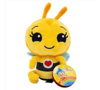 BANDAI Plim Plim - Peluche Musical Abejita PL85026 de 20 cm - XL Interactivo con música “Abejita Chiquita”, alas Crunchy y diversión sensorial para niños