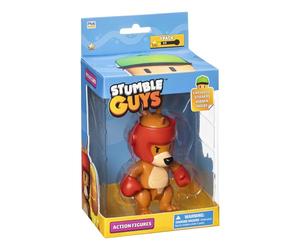 BANDAI PMS6210B Stumble Guys Boxing Roo - Figura de 11 cm con pegatinas, figura de juego articulado - Figura de videojuego Stumble Guys Boxing Roo - Figura de canguro - Juguete infantil adolescente de