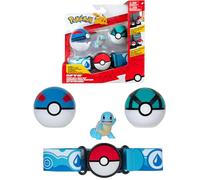 Bandai Pokémon JW3161 - Cinturón con Clip 'N' Go - 1 cinturón, 2 Poké Balls y 1 Figura de Villano de 5 cm - Accesorio para disfrazarse como Entrenador de Pokemon - Juguete para niños a Partir de 4