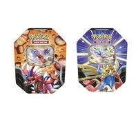 BANDAI - Pokémon TCG - Summer ex Tin - Colecciona y Juega con Tus Cartas favoritas - PC10389