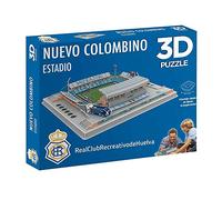 BANDAI Puzzle 3D Estadio Nuevo Colombino (Recreativo de Huelva) - National Soccer Club Figura de Colección, Multicolor, Talla Única EF10179. Maqueta para Fans del fútbol.