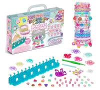 BANDAI - Rainbow Loom Boutique - Kit automático para hacer pulseras de goma - Pasatiempo creativo - Incluye 4000 gomas elásticas, ganchos - Juguetes para niños a partir de 7 años - CD0186