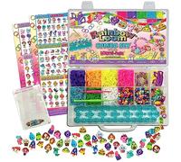 Bandai Rainbow Loom Combo Set - Fabricación de pulseras - Ocio Creativo - Telar con 2300 gomas - Charms y perlas - Licencia oficial Kit patentado - CD00102