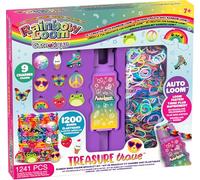 BANDAI - Rainbow Loom Boutique - Kit automático para hacer pulseras de goma - Pasatiempo creativo - Incluye 4000 gomas elásticas, ganchos - Juguetes para niños a partir de 7 años - CD0186