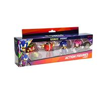 BANDAI Sonic Prime Action Figures 4 Pack Set 2 | 4 Figuras Articuladas de 7 pulgadas de Sonic The Hedgehog Basadas en la Serie de TV Sonic Prime de Netflix | Las figuras de acción de Sonic son