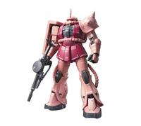 Bandai-# 2 MS-06S Char's Zaku II Mobile Suit Gundam, Hobby RG 1/144 Kit de Modelo, Multicolor, S (2111406)