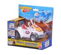 BANDAI, Stuntman STU Buggy Smash & Crash, Coche de Juguete Desmontable con Figura de Acción, Vehículo Acrobático con App y Efectos Especiales, Multicolor, COSS8373
