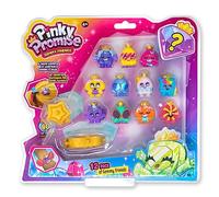 BANDAI TH00004 Royals - Paquete de 12 unidades. Este paquete múltiple Pinky Promise contiene 12 gemmy Friends coleccionables, 1 pulsera y 1 clip para el pelo que combinan gemas y joyas para niñas para