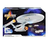 BANDAI USS Enterprise NCC-1701 Modelo Star Trek con Luces, Sonidos y Soporte de exhibición | Regalos Starship | Auténticos Juguetes StarTrek de 18 Pulgadas, Multicolor