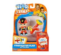 BANDAI Vlad & Niki Play Figura de acción - Bombero Vlad - Figura de acción articulada con Accesorios, Multicolor, P57557