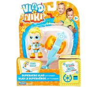 BANDAI Vlad & Niki Play - Figura de Acción de Superhéroe Vlad Articulada Con Accesorios, Multicolor, P57551