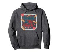 Bandaids & Big Hearts: Regalo de reconocimiento para una Enfermera cariñosa Sudadera con Capucha, Unisex para Adultos, Jaspeado Oscuro, XXL