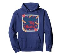 Bandaids & Big Hearts: Regalo de reconocimiento para una Enfermera cariñosa Sudadera con Capucha, Unisex para Adultos, Azul Marino, S