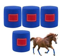 Bandajes genéricos para caballos - Bandas de pierna para caballos de ecuria, 4 bandas de protección flexibles para montar a caballo, cuidado de equitación, senderismo, ecuestre entrenamiento