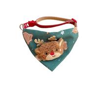 Bandana - 6.3x4.33x0.79 pulgadas, collar de gato de Navidad, peso ligero | Cómodo collar de gato, pañuelo para perros para la familia Reunión Photoshoot Party Role Play Performance