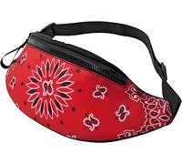 Bandana Art Red Southwestern Fanny Pack Riñonera de Moda Riñonera Ajustable para Hombres y Mujeres