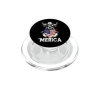 Bandana Barral Racer con la Bandera Estadounidense de Rodeo Cowboy Country PopSockets PopGrip para MagSafe