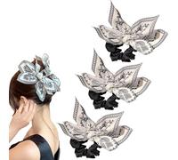 Bandana Claw Clip,Bandana Hair Clip,Bandana Bow Claw Clip,Boho Bow Knot Bandana Fabric Hair Claw Clip (C)