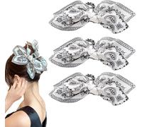 Bandana Claw Clip,Bandana Hair Clip,Bandana Bow Claw Clip,Boho Bow Knot Bandana Fabric Hair Claw Clip (A)