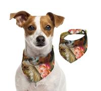 Bandana de algodón de doble cara para cumpleaños de perro, lavable, amigable con Border Collie, baberos para perros pequeños, medianos y grandes, unisex, perros, gatos, mascotas, talla M