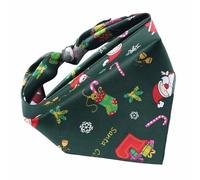 Bandana de algodón lavable triangular para perro, bufanda con temática navideña, bandana para cachorros o gatos