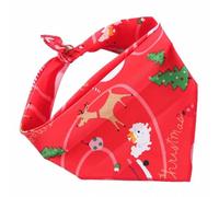 Bandana de algodón lavable triangular para perro, bufanda con temática navideña, bandana para cachorros o gatos