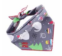 Bandana de algodón lavable triangular para perro, bufanda con temática navideña, bandana para cachorros o gatos