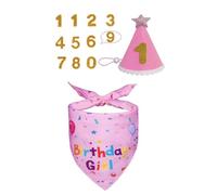 Bandana de cumpleaños para cachorros, más elegante para los pequeños, B | Disfraz festivo para mascotas a la moda, gorro de cachorro brillante para traje de Navidad y cumpleaños