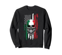 Bandana de esqueleto de la independencia de México, orgullosa, bandera mexicana de Estados Unidos Sudadera