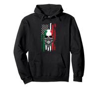 Bandana de esqueleto de la independencia de México, orgullosa, bandera mexicana de Estados Unidos Sudadera con Capucha
