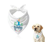 Bandana de primer cumpleaños para perros, regalo de cumpleaños para dueños de perros, regalos de feliz cumpleaños para perros, cachorros, regalos de primer cumpleaños para perros, perros, bufanda para
