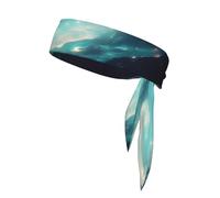 Bandana deportiva de doble cara con estampado de estrellas de ciencia ficción con correas que absorben el sudor y son transpirables, adecuadas para correr y hacer ejercicio.
