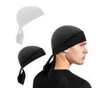 Bandana Deportiva Para Mujer y Hombre - Absorbente del Sudor, Negra, Para Motorista, Pirata - Disfraz de Chico Salvaje Para Cosplay