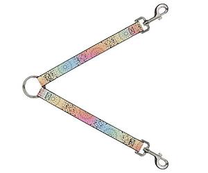 Bandana divisora de correa para perro, diseño de cachemira, color pastel, 1 pie de largo y 1 pulgada de ancho