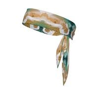 Bandana estampada de doble cara con diseño de estrella de mar para hombres y mujeres, para fútbol, yoga, fitness, diadema ninja