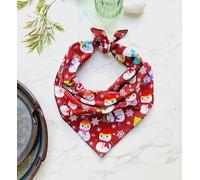 Bandana navideña para Perro, diseño de muñeco de Nieve, Talla M/L