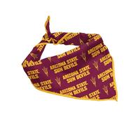 Bandana oficial de Arizona State Sun Devils para perros y gatos, se adapta a mascotas, gran idea de regalo, fácil de atar (S, 13 pulgadas)