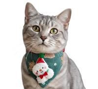 Bandana para gatos, bufanda para gatitos, accesorio de vacaciones, reunión familiar, sesión de fotos, , disfraz de rendimiento para gatos, mascotas pequeñas y medianas